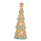 Decoratie Kerstboom Ø 9x25 cm Bruin Kunststof