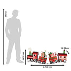 Kerstdecoratie Trein 140x24x52 cm Rood Metaal
