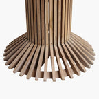 Eiffel teakhouten eettafel rond