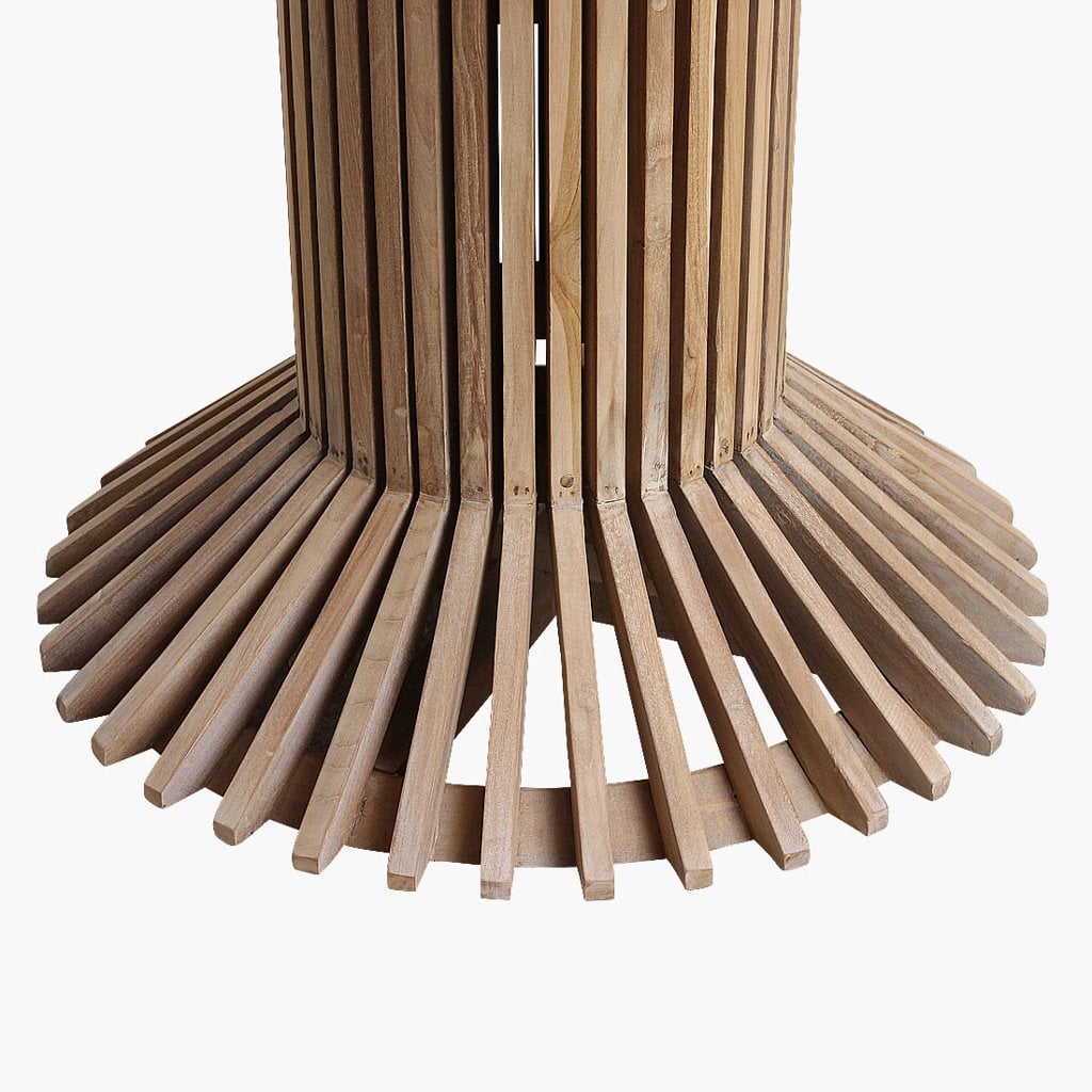 Eiffel teakhouten eettafel rond