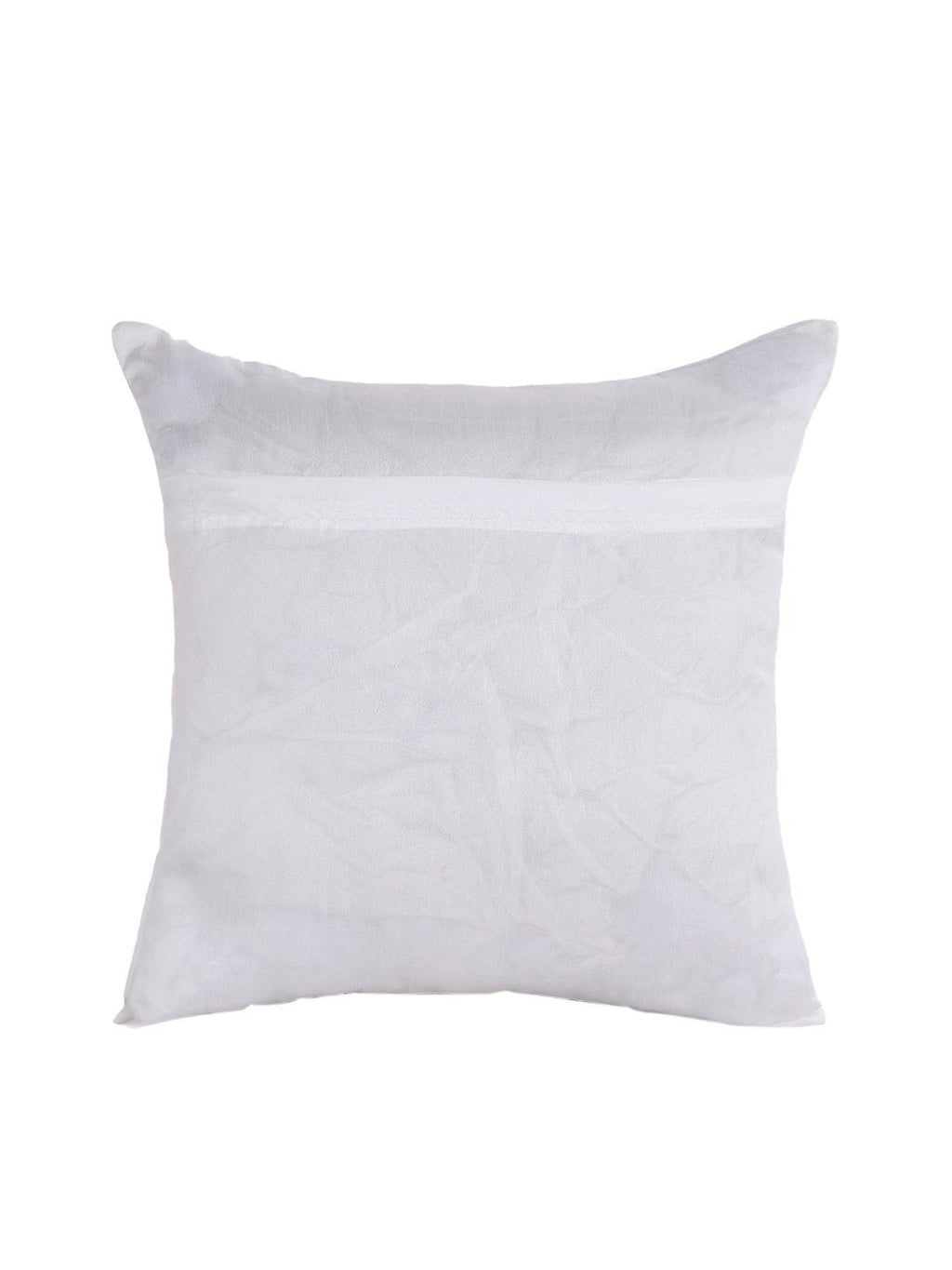 Gebroken wit versierde vierkante kussenhoezen – decoratief accent – ​​40x40 cm – set van 2