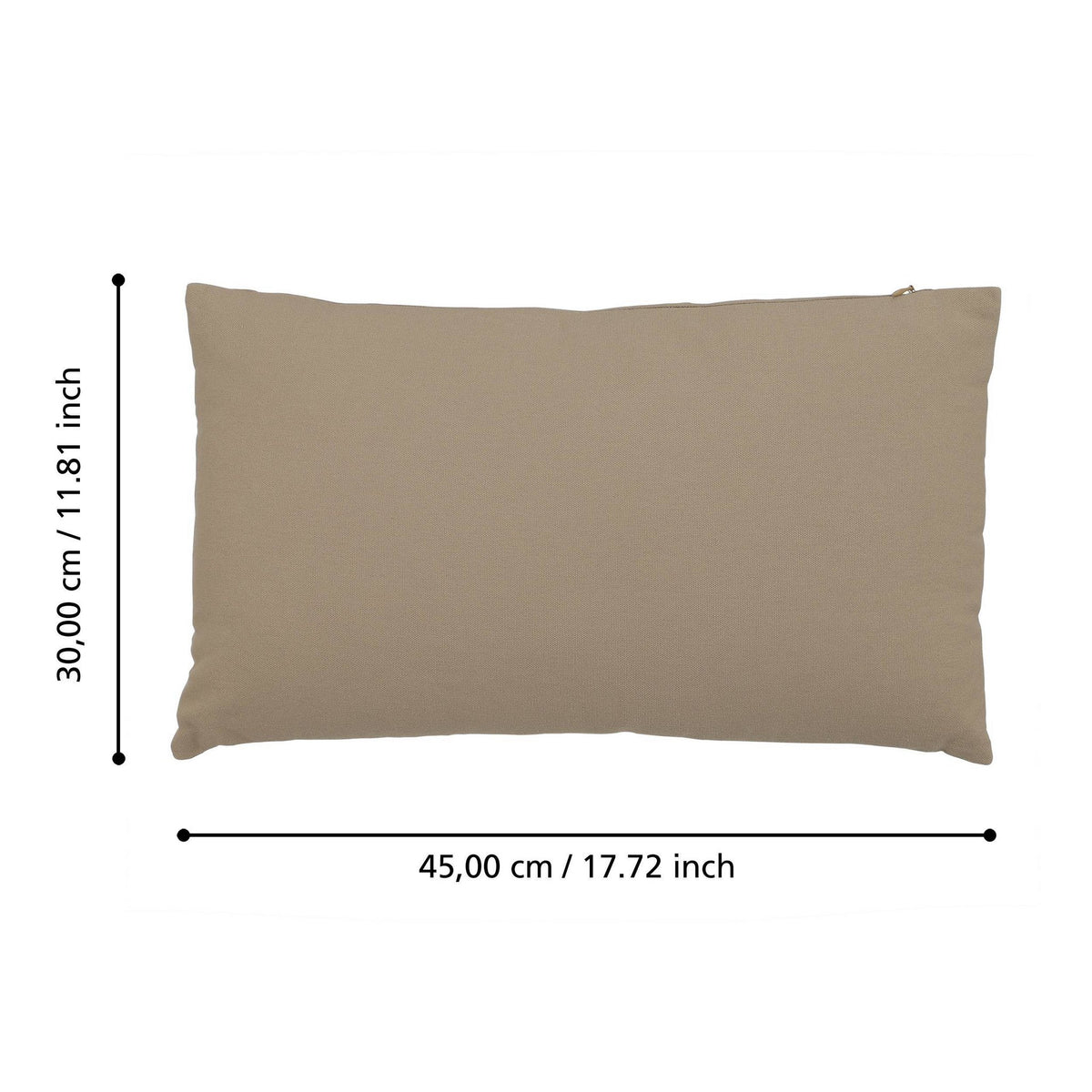 Kussen Iles Bruin 50x30 cm