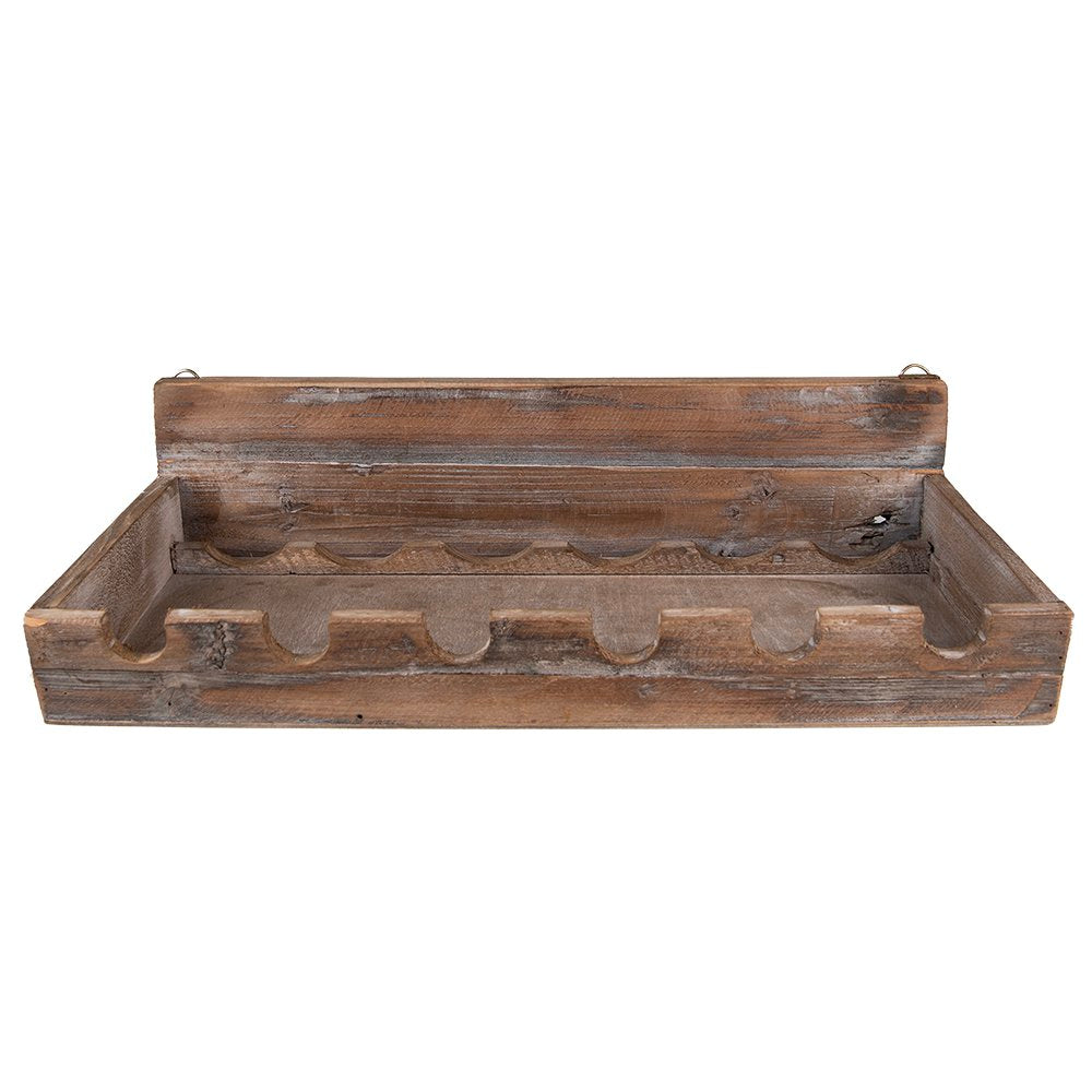 Wijnrek 57x28x14 cm Bruin Hout Flessenrek