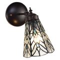 Wandlamp Tiffany 17x12x23 cm transparant Glas Muurlamp