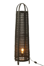 J-Line Lamp Don Katoen Bamboe Zwart