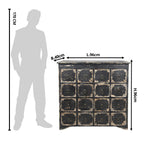 Ladekast 96x40x94 cm Zwart Hout Kast