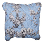 Kussenhoes 40x40 cm Blauw Polyester Bloemen Sierkussenhoes
