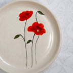 Ruby Bloom dessertbord – geglazuurd keramiek – 5 inch – magnetron- en vaatwasserbestendig