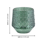 Windlicht Bezamby Groen 14x14cm