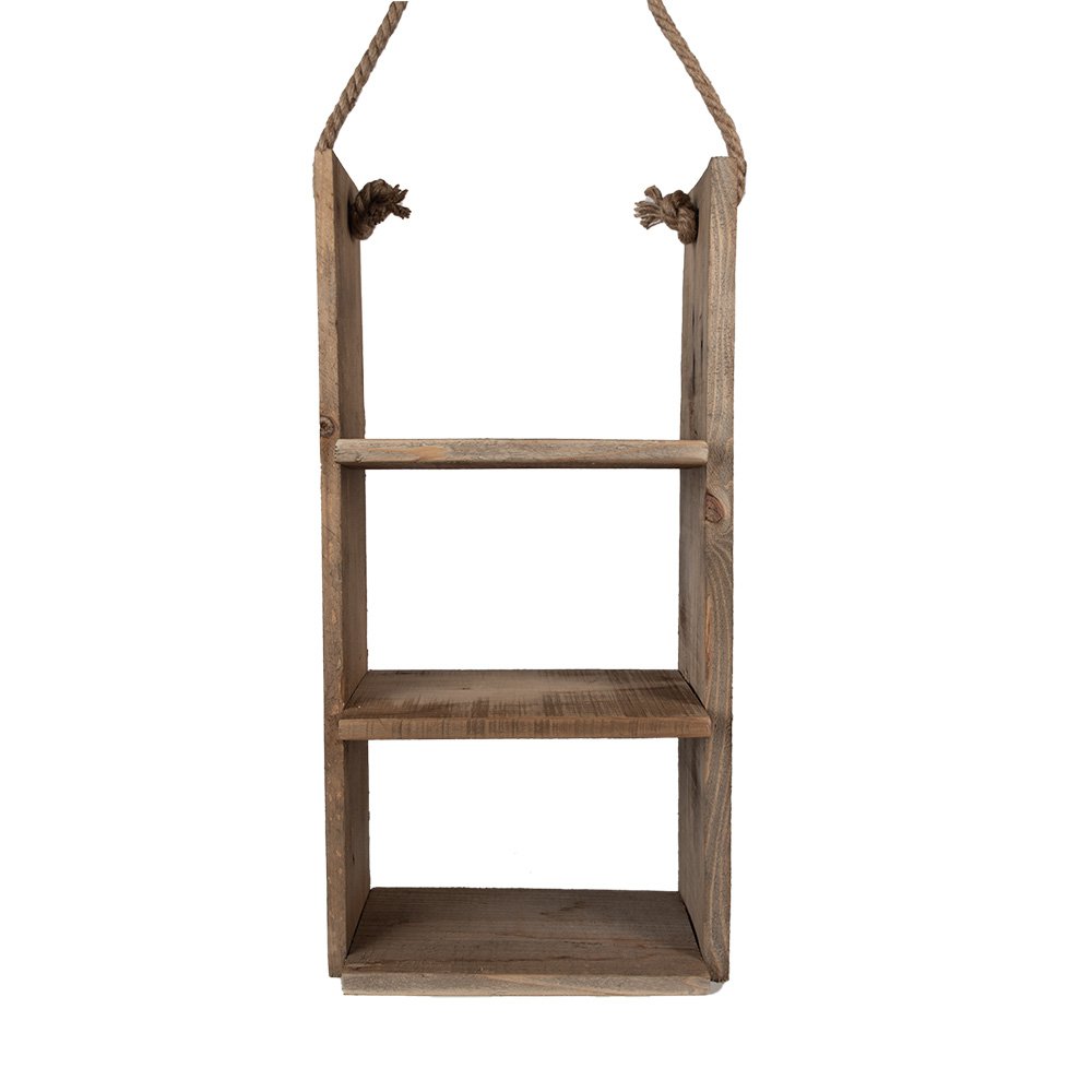 Wandrek 28x16x59 cm Bruin Hout Muurrek