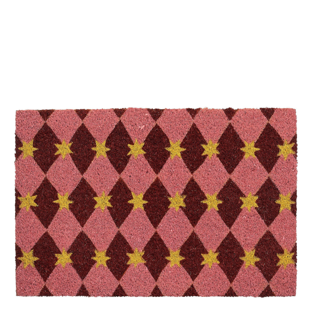 Deurmat diamant roze