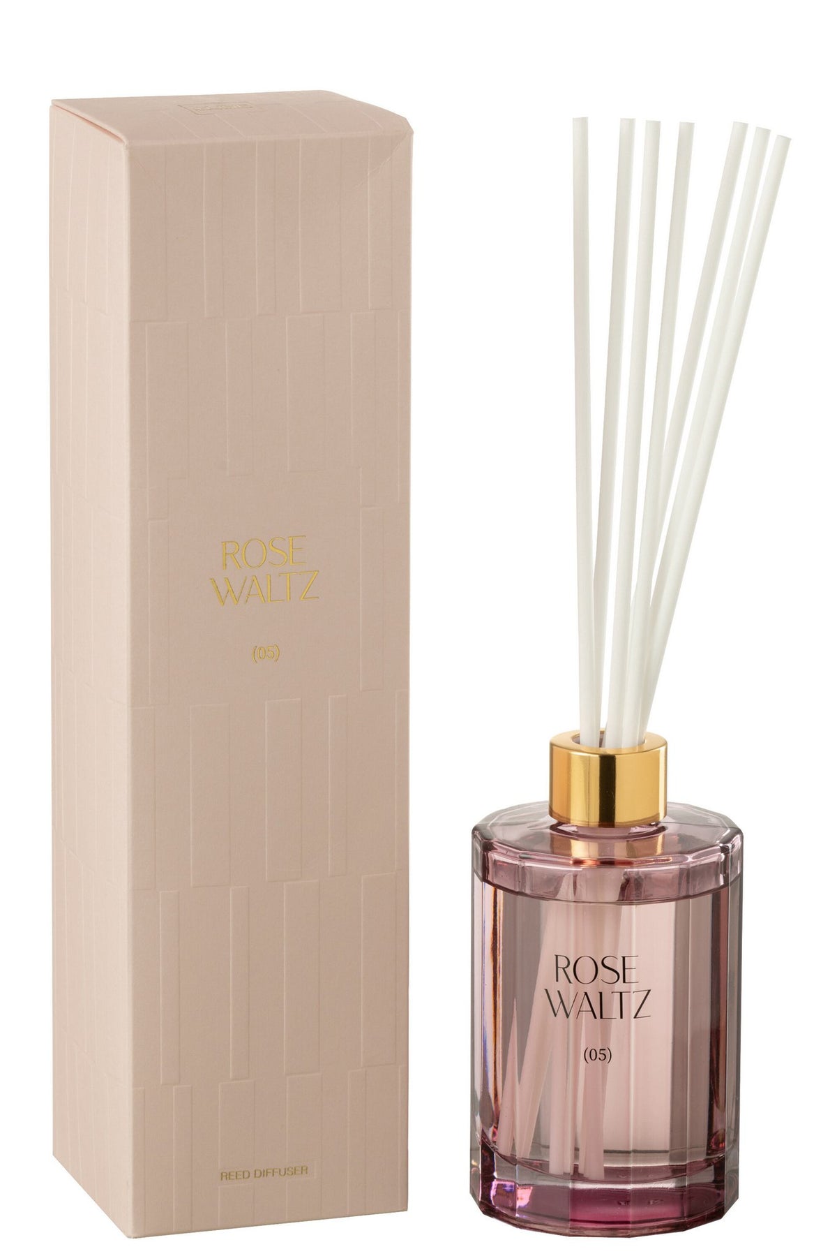 J-Line geurstokjes Roze Waltz - glas - roze