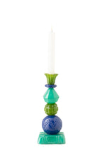 J-Line kaarshouder - glas - azuurblauw/blauw - S