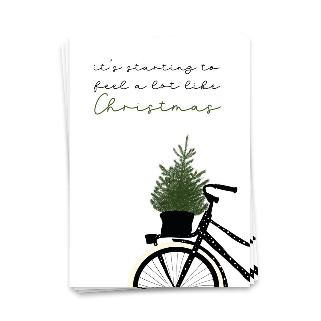 Het begint veel te voelen als Kerstmis - Weihnachtskarte 10er set