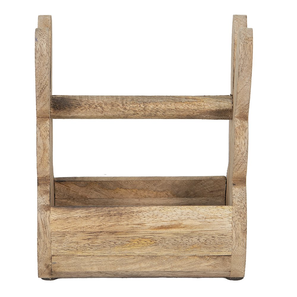 Houten Kistje Konijn 16x12x25 cm Bruin Hout Opbergkistje