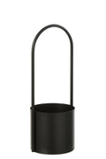 J-Line bloempot - ijzer - zwart - L