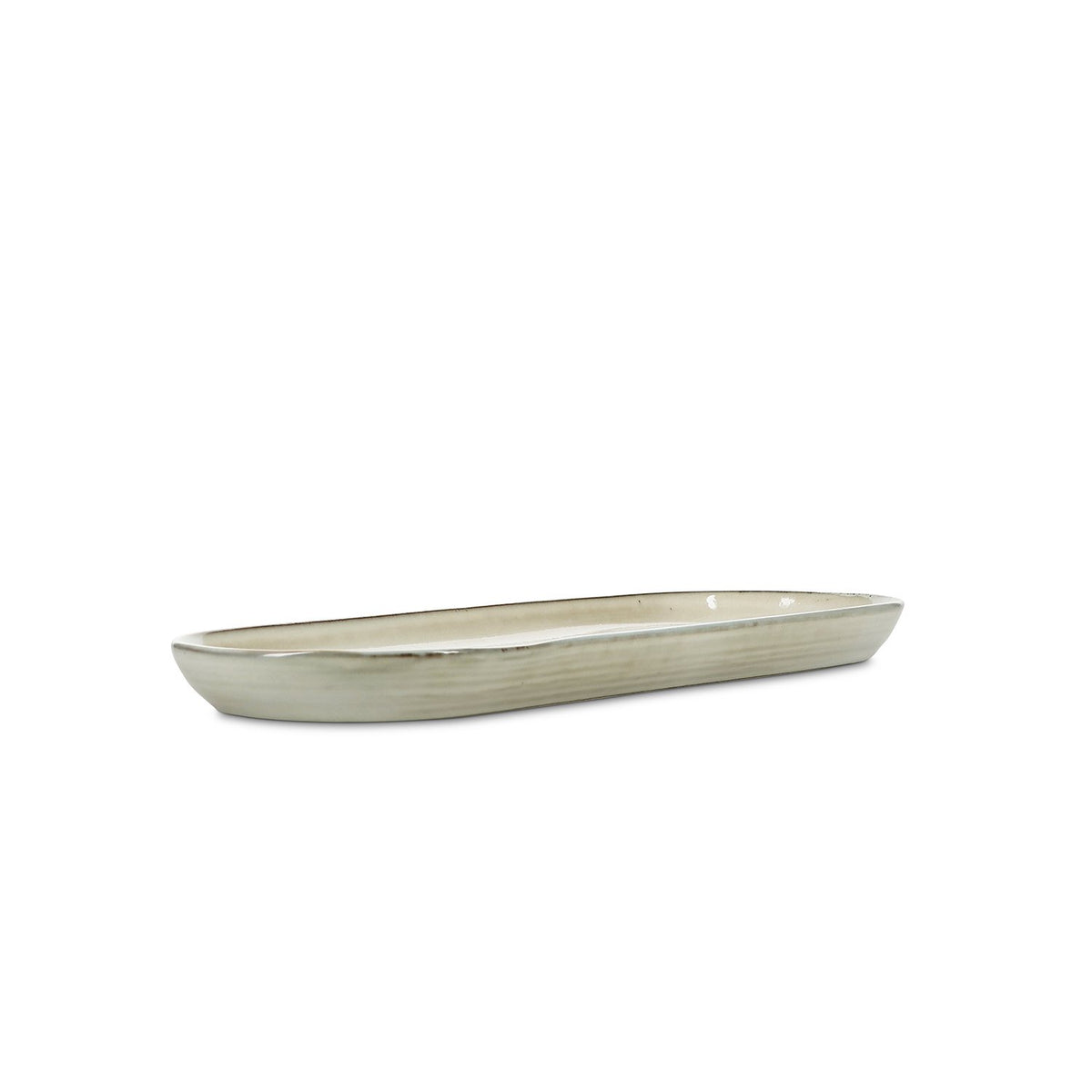 Serveerschaal 38,5x14xH2,5cm ivoor Meridian