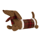 Knuffel Hond Teckel 42x20x21 cm Bruin Synthetisch