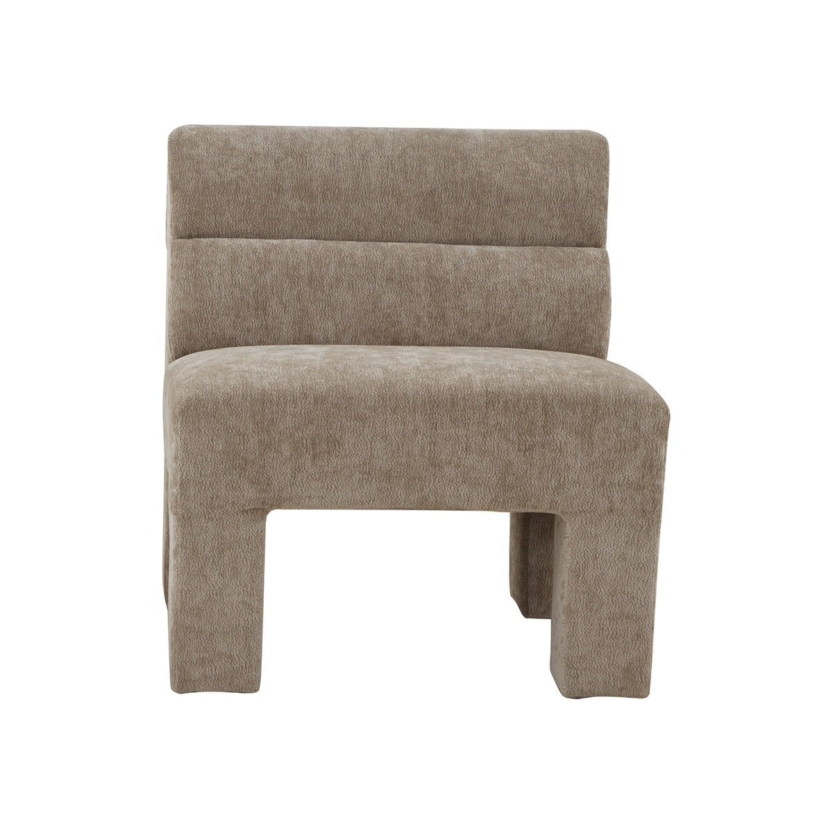 Fauteuil Micha in stof taupe**