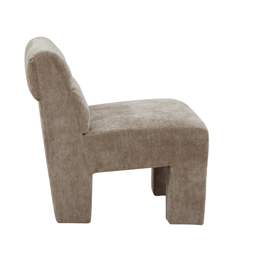 Fauteuil Micha in stof taupe**