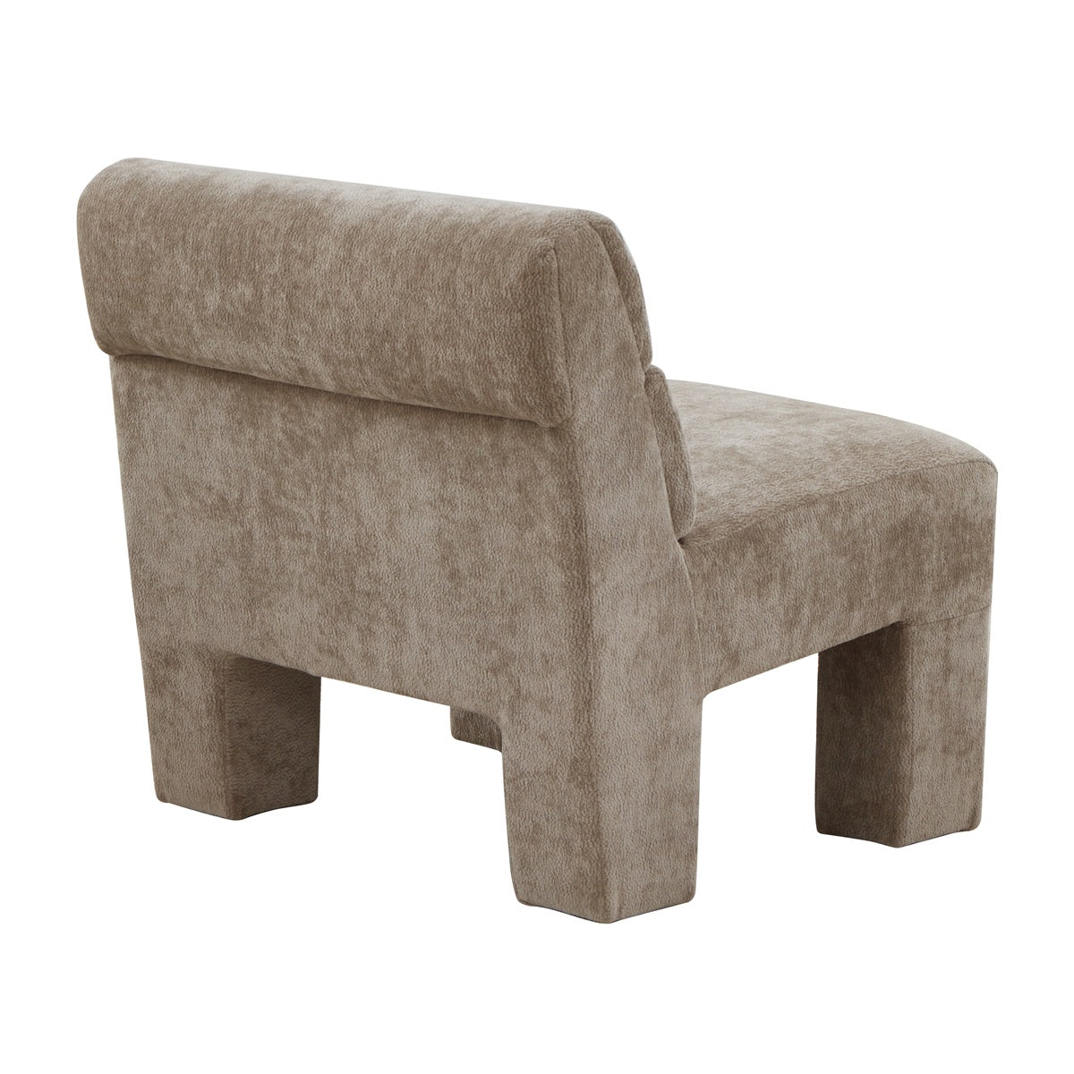 Fauteuil Micha in stof taupe**