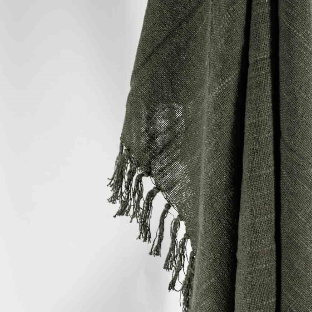 Plaid Cosy 130x160cm dark green