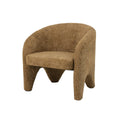Fauteuil Elle in stof chenille oker*