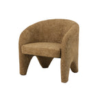 Fauteuil Elle in stof chenille oker*