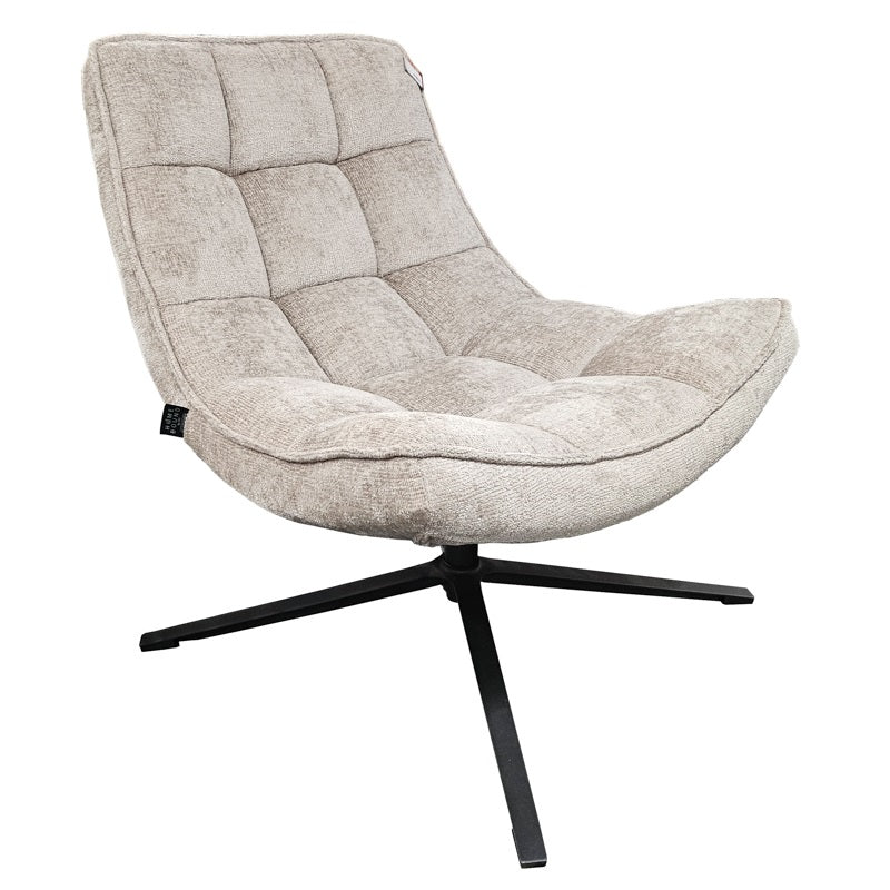Draaifauteuil Sep in stof perfect harmony beige**