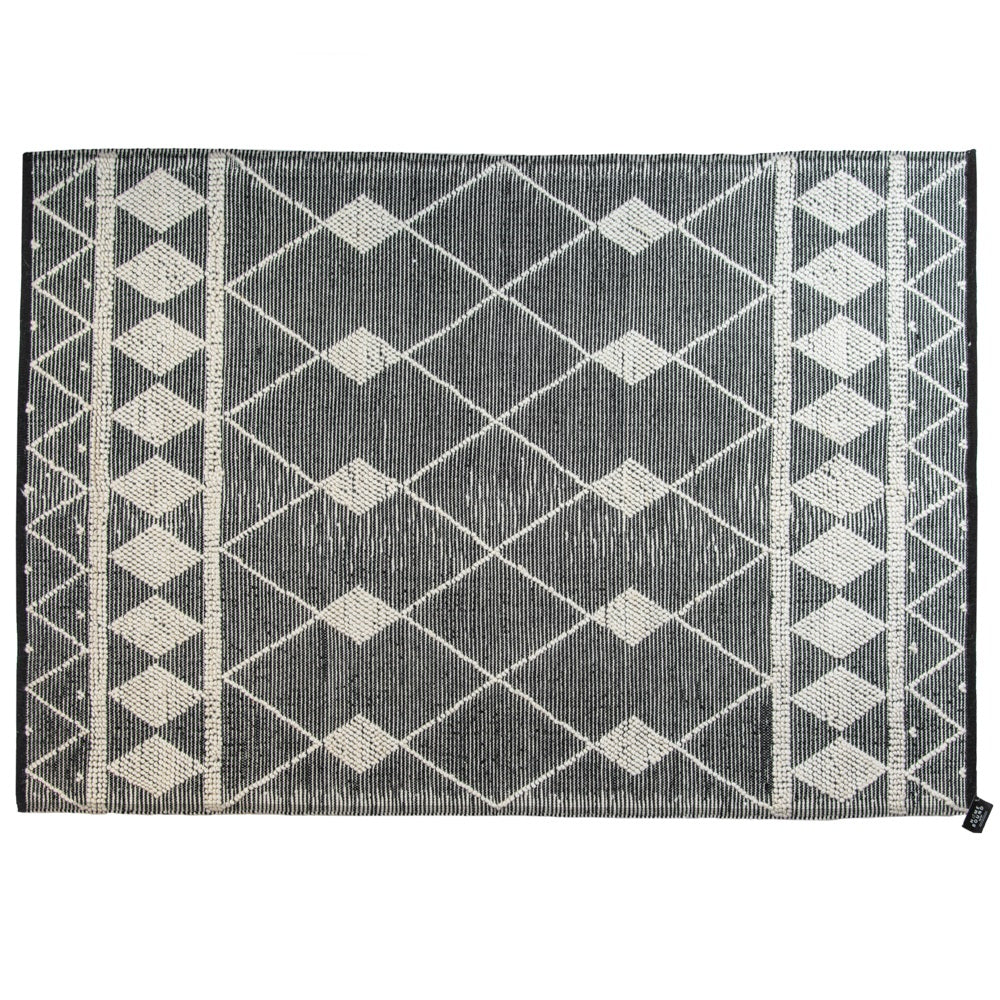 Karpet wol Kiet 200x290cm grijs