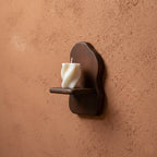 Bullnose mangohouten wandplank - 15x10x26 cm