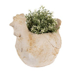Bloempot Kip 31x20x27 cm Beige Keramisch materiaal