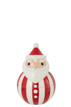 J-Line voorraadpot Sinterklaas Dolomiet - keramiek - rood/wit - L