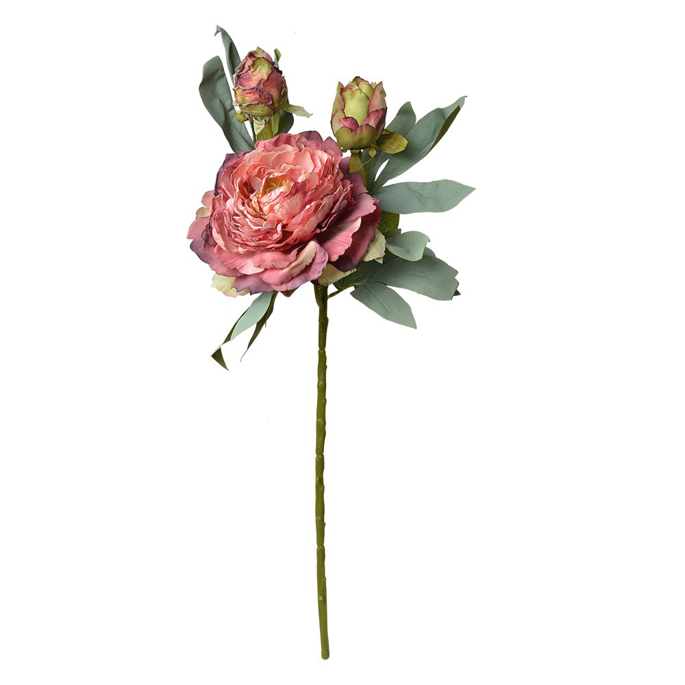 Kunstbloem 62 cm Rood Kunststof