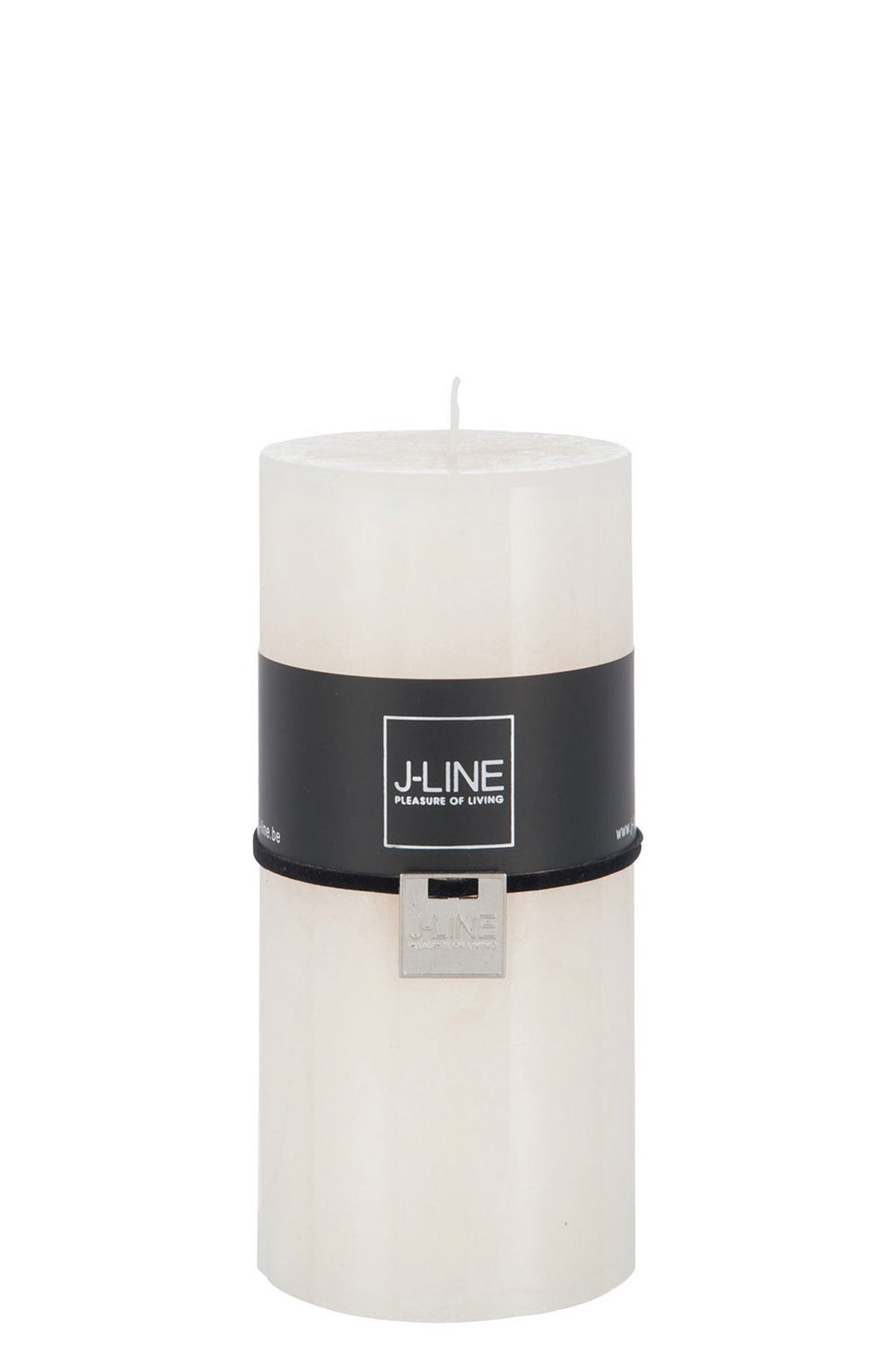 J-Line cilinderkaars - vanille - wit - large - 52U