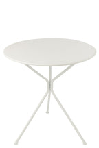 J-Line tafel Tripod Rond - metaal - wit - L