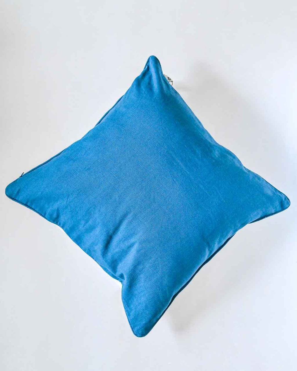 Kussenhoes | Geborduurde katoenen biesrand | 18 "x 18"