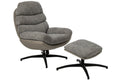 J-Line Fauteuil - metaal - grijs