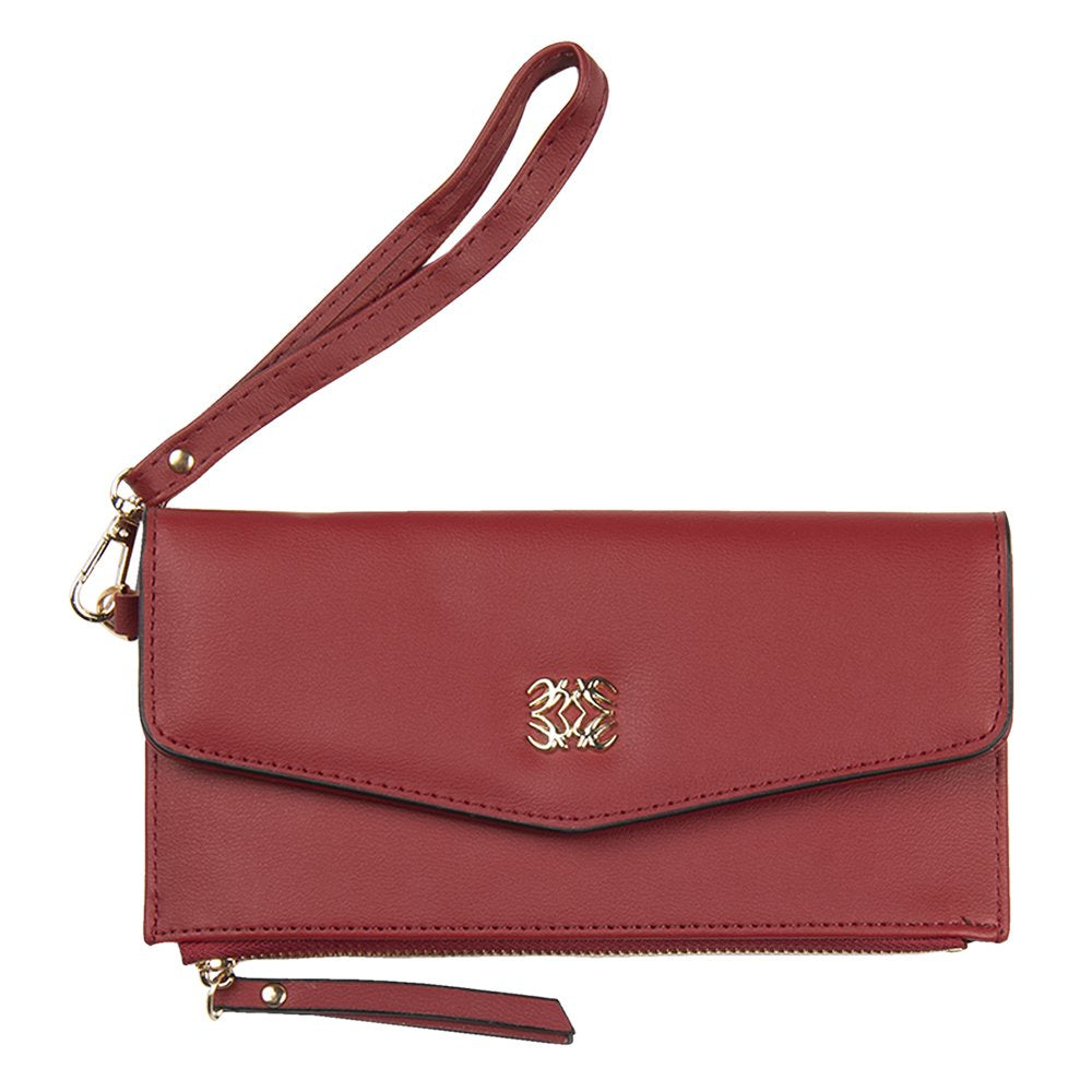 Portemonnee 20x10 cm Rood Kunstleer