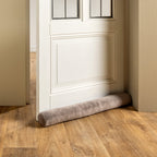 Textino Finn - Tochtstopper 90x10 cm - Fluweel - Drijfhout - Taupe