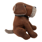 Deurstopper hond donkerbruin 18x20x25cm