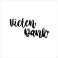 Wenskaart - Vielen dank