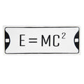 Tekstbord 39x15 cm Wit Zwart Metaal Wandbord