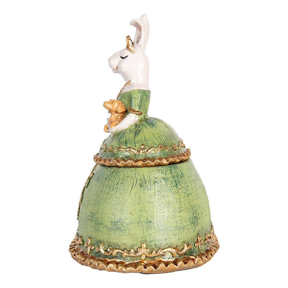 Sieradendoos Beige Groen, Kunststof 18x15x24 cm