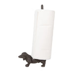 Keukenrolhouder Hond 14x8x30 cm Bruin Metaal