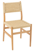J-Line Stoel Lap Beukenhout/Touw Naturel