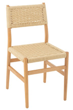 J-Line Stoel Lap Beukenhout/Touw Naturel