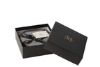 J-Line geurkaars M-Chic - Oud & Amber - glas - goud/zwart - M - 20U