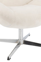 J-Line loungestoel Chill - metaal/multiplex - creme/zilver