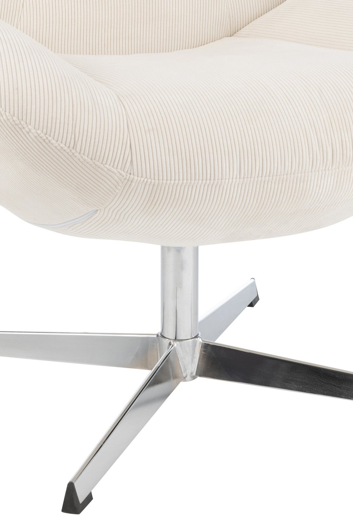 J-Line loungestoel Chill - metaal/multiplex - creme/zilver